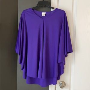 Poncho style blouse.